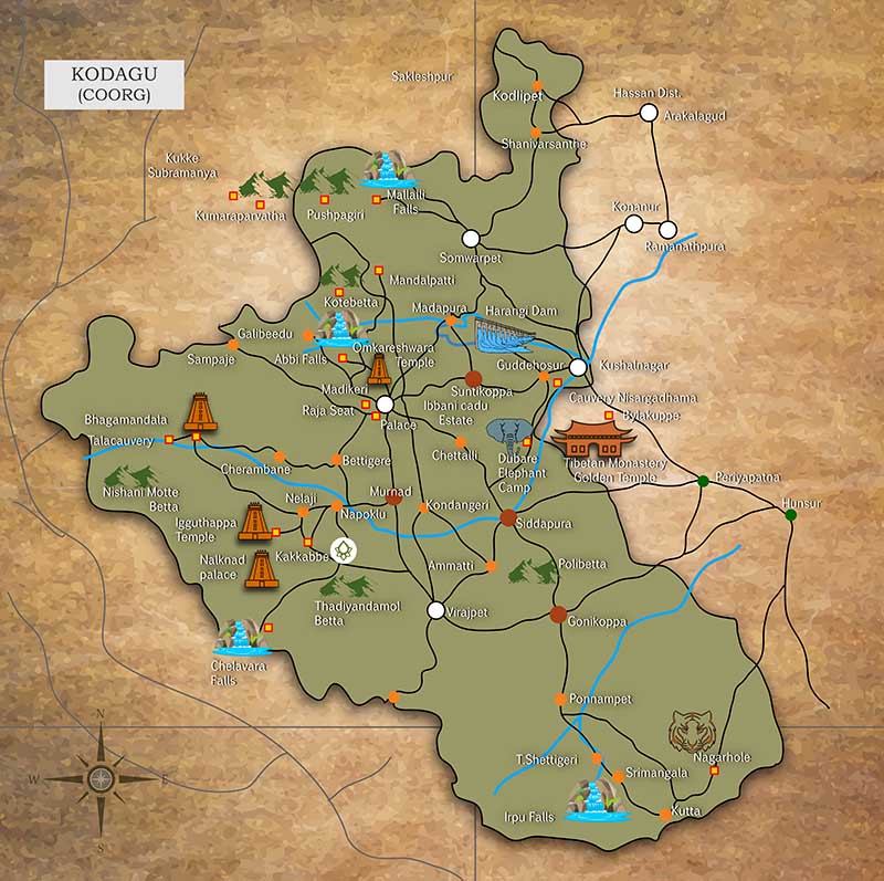 Kodagu-map