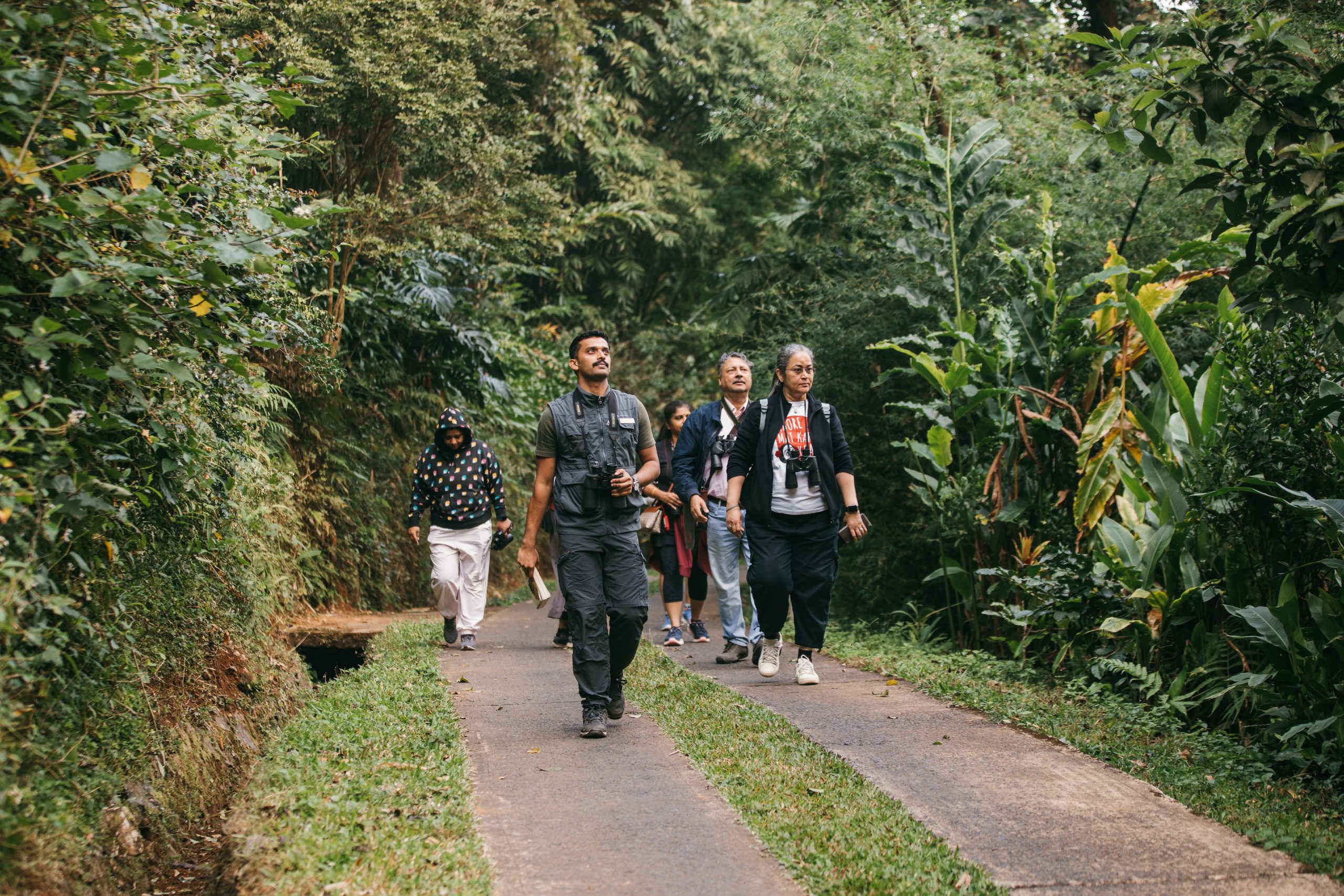 Group of people walking in The Tamara Coorg