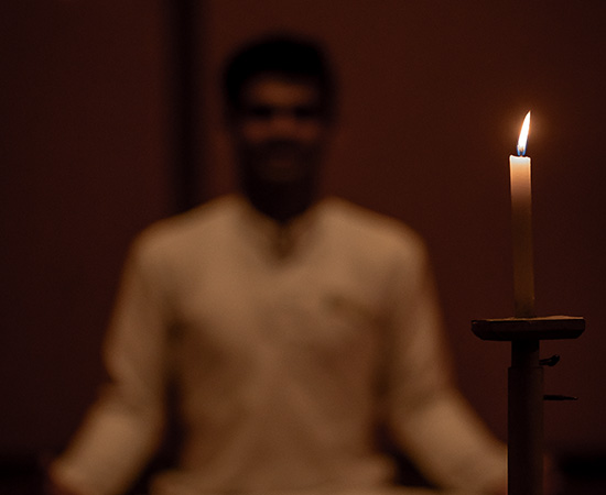 Trataka meditation at The Tamara Coorg